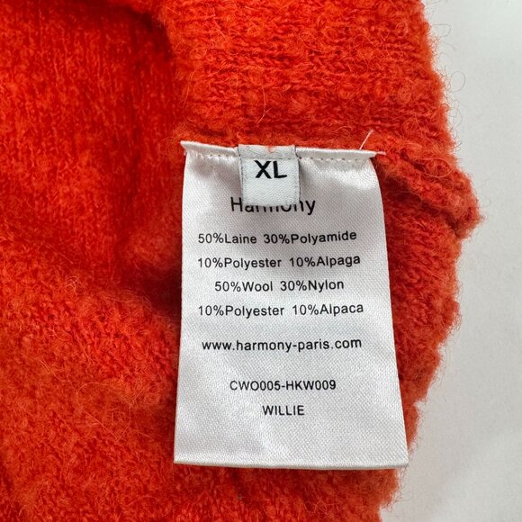 Harmony Red Bouclé Knit Sweater – Crewneck - Picture 5 of 6